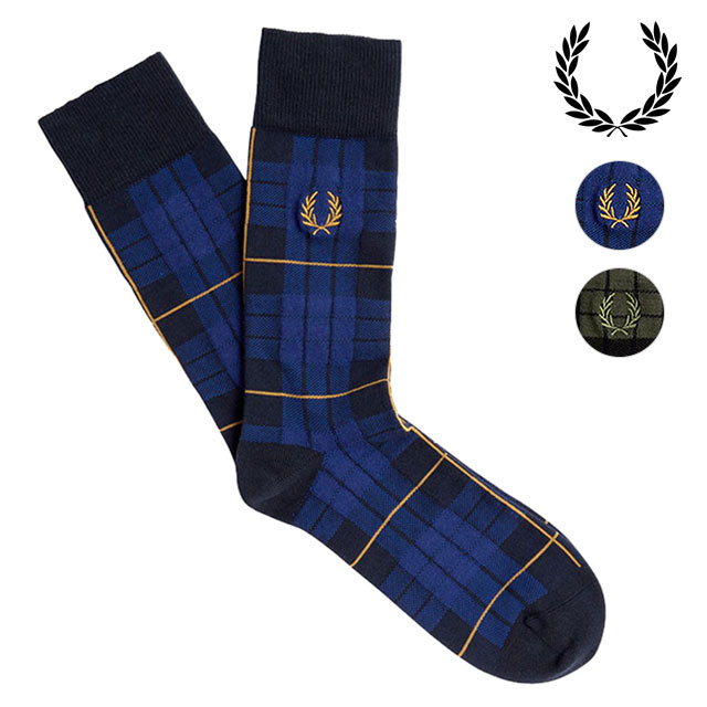 フレッドペリー FRED PERRY タータンソックス [C8143 FW24
