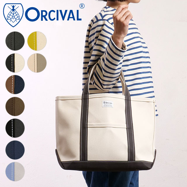 オーシバル ORCIVAL トートバッグ ミディアム [OR-H0284-KWC] TOTE BAG MEDIUM メンズ・レディース ユニセックス 鞄 日本製 キャンバストート 中サイズ 帆布 当店激オシ 正規取扱店