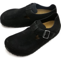 ビルケンシュトック BIRKENSTOCK レザーシューズ ロンドン [1028103/1028078] LONDON メンズ・レディース コンフォートシューズ BLACK | SUEDE-LEATH