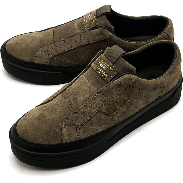 【SALE】コンカラー シューズ conqueror shoes スニーカー バーゼルスウェード [BS-01 FW24] BASEL SUEDE メンズ 靴 カジュアルシューズ 男性用 WARM-GRAY 正規取扱店【ts】