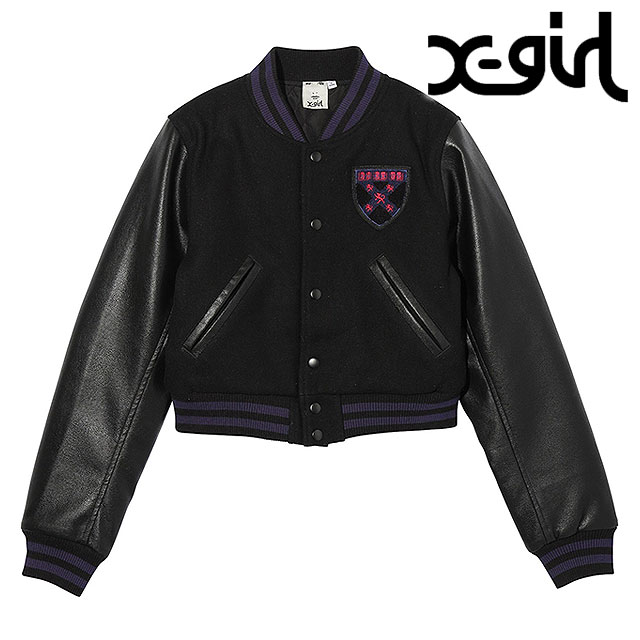 X-girl スタジャン 40％OFF／SALE】エックスガール X-girl レディース カレッジロゴ