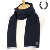 【40％OFF／SALE】フレッドペリー FRED PERRY ツインティップドメリノウールスカーフ [C9152-L51 FW24] TWIN TIPPED MERINO WOOL SCARF メン