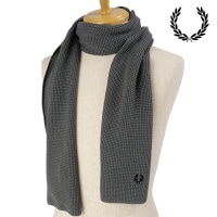 【40％OFF／SALE】フレッドペリー FRED PERRY ワッフルニットスカーフ [C8150-638 FW24] WAFFLE KNIT SCARF メンズ・レディース 小物 アクセサリー ニ