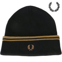 フレッドペリー FRED PERRY ツインティップドメリノウールビーニー [C9150-S77 FW24] TWIN TIPPED MERINO WOOL BEANIE メンズ・レディース 帽子 ニ