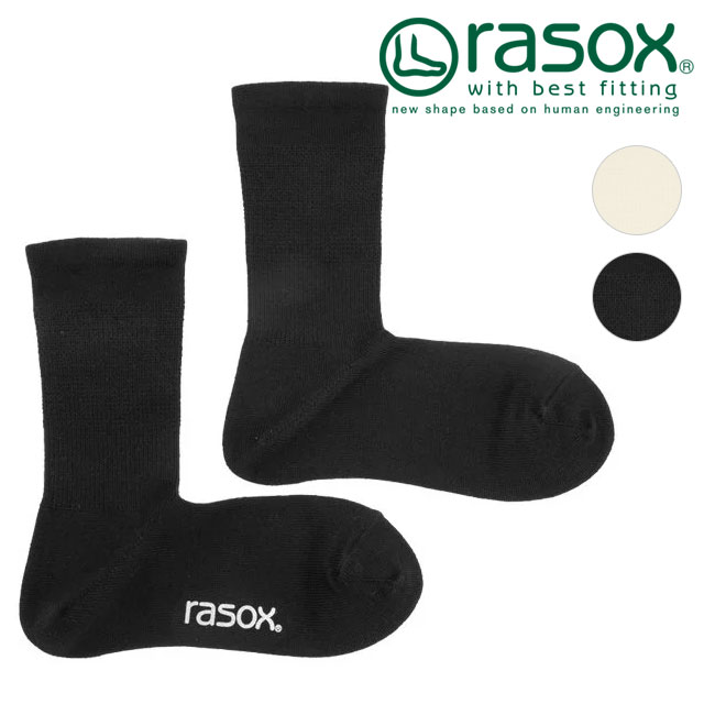 ラソックス rasox 靴下 メリノ・ベーシッククルー [BA222CR01 FW24] メンズ・レディース 日本製 メリノウール クルーソックス 【メール便配送】