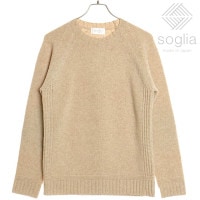 【SALE】ソリア Soglia ランドノア セーター [ FW24] LANDNOAH Sweater メンズ・レディース トップス クルーネック ニット 日本製 Beige【s】 正規取扱店|So