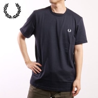 フレッドペリー FRED PERRY リンガーTシャツ [M3519-608] RINGER T-SHIRT メンズ トップス 半袖 コットンジャージー NAVY 【メール便配送】|FRED PERR