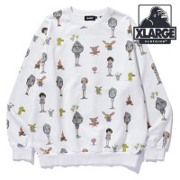 【30％OFF／SALE】エクストララージ XLARGE オールオーバープリント クルーネック スウェットシャツ [101244012007 FW24WINTER] ALLOVER PRINT CRE