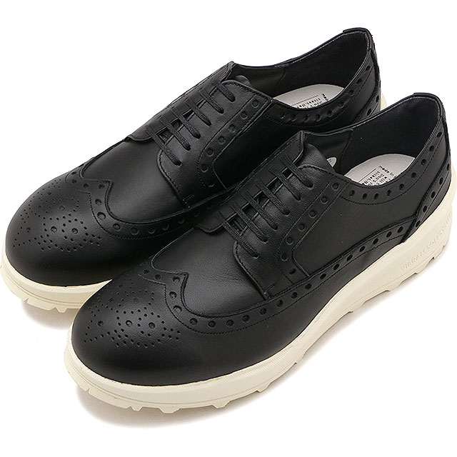 【返品送料無料】ショセ トラベルシューズ TRAVEL SHOES by chausser トラベル シューズ バイ ショセ アクティブ レザースニーカー ウィングチップ [TRA-027 FW24] Active Leather Sneakers Wing tip レディース 靴 日本製 生活防水 ビブラムソール ブラック BL/WH