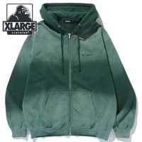 【SALE】エクストララージ XLARGE ミストダイ ジップアップフーデッド スウェットシャツ [101244012014 FW24WINTER] MIST DYED ZIP UP HOODED S