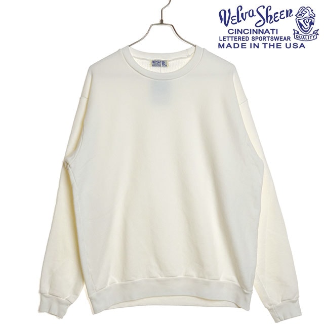 【SALE】ベルバシーン VELVA SHEEN ニュークルー [162210P FW24] NEW CREW メンズ トップス トレーナー スウェットシャツ WHITE【s】 正規取扱店