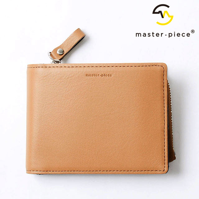 【ポイント10％】マスターピース master-piece 2フォールドウォレット [223162 FW24] Refine 2-FOLD WALLET メンズ・レディース 鞄 日本製 二つ折り財布 CAMEL
