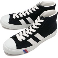 プロケッズ PRO-Keds スニーカー ロイヤルプラス スエード ハイ [PN1121 SS25] ROYAL PLUS SUEDE HI メンズ 靴 シューズ Vibramソール BLACK|PR