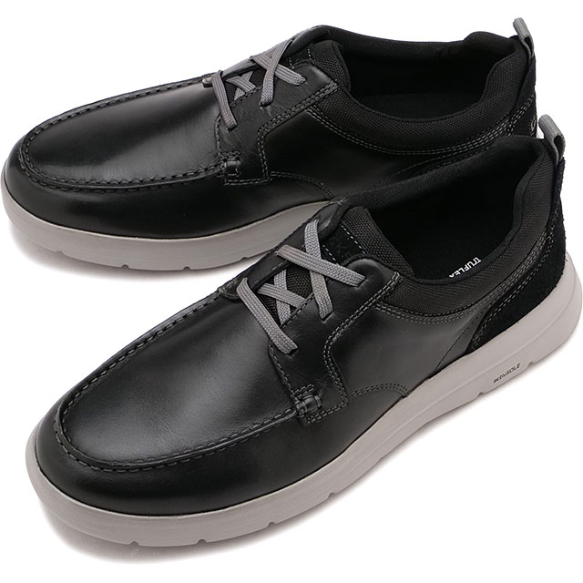 【SALE】ロックポート ROCKPORT スニーカー メンズ トゥルーフレックス M カイデンモックトゥ [RPI-CJ1385W] TRUFLEX M CAYDEN MOC TOE 革靴 ウォーキングシューズ ビジネス ワイドワイズ BLACK-LEA 正規取扱店【ts】