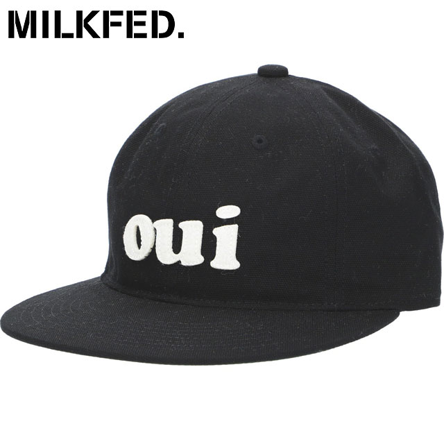 ミルクフェド MILKFED. ウィ キャップ [103251051001 SS25] OUI CAP レディース 帽子 BLACK