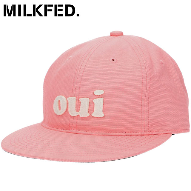 ミルクフェド MILKFED. ウィ キャップ [103251051001 SS25] OUI CAP レディース 帽子 LtPINK