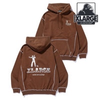 【SALE】エクストララージ XLARGE コントラスト ステッチ プルオーバー フーデッド スウェットシャツ [101251012007 SS25] CONTRAST STITCH PULLOVER