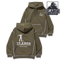 【SALE】エクストララージ XLARGE コントラスト ステッチ プルオーバー フーデッド スウェットシャツ [101251012007 SS25] CONTRAST STITCH PULLOVER