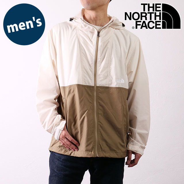 ザ・ノース・フェイス THE NORTH FACE コンパクトジャケット [NP72230-WC SS25] Compact Jacket メンズ TNF ライトアウター ナイロンジャケット マウンテンパーカー ホワイトデューン/クラシックカーキ