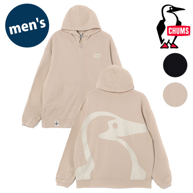 チャムス CHUMS ビッグブービージップパーカー ループパイル [CH00-1488 SS25] M Big Booby Zip Parka LP メンズ 長袖スウェットパーカー フルジップ