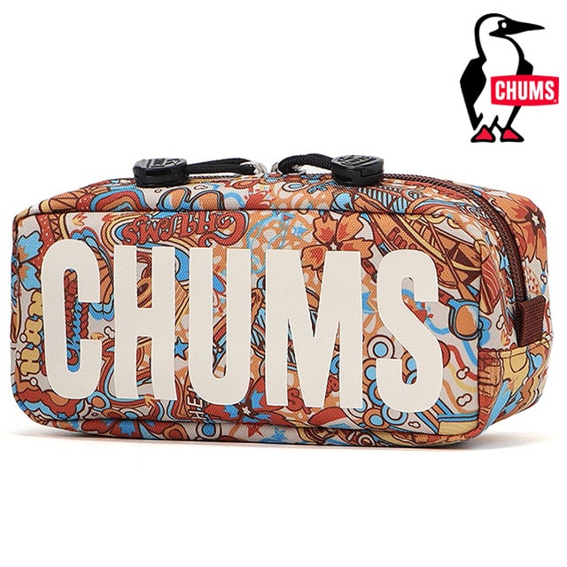 チャムス CHUMS リサイクルチャムスポーチ [CH60-3993 SS25] Recycle CHUMS Pouch 文具 ペンケース アクセサリーポーチ Hippie-Trip