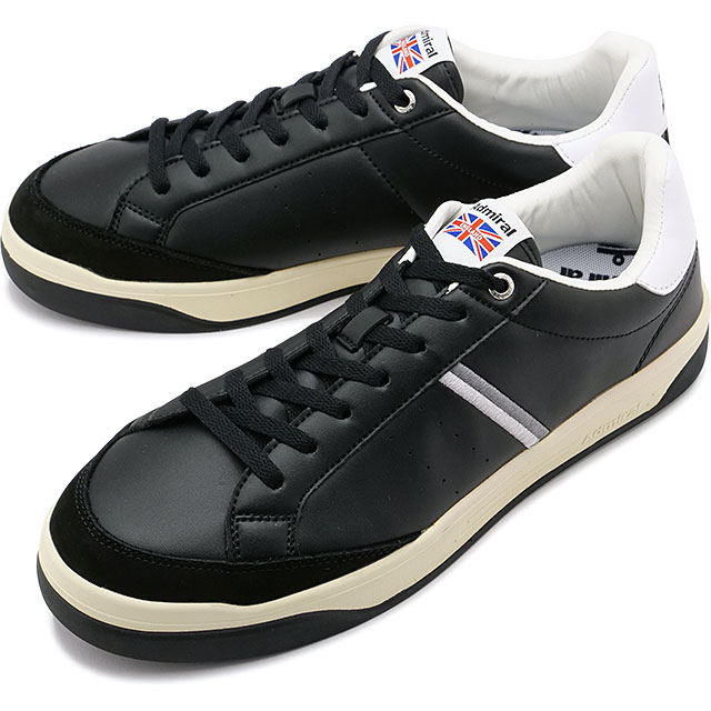 アドミラル Admiral スニーカー マートン [AD826 SS25] MERTON メンズ 靴 カジュアルシューズ Black/Gray 黒 正規取扱店