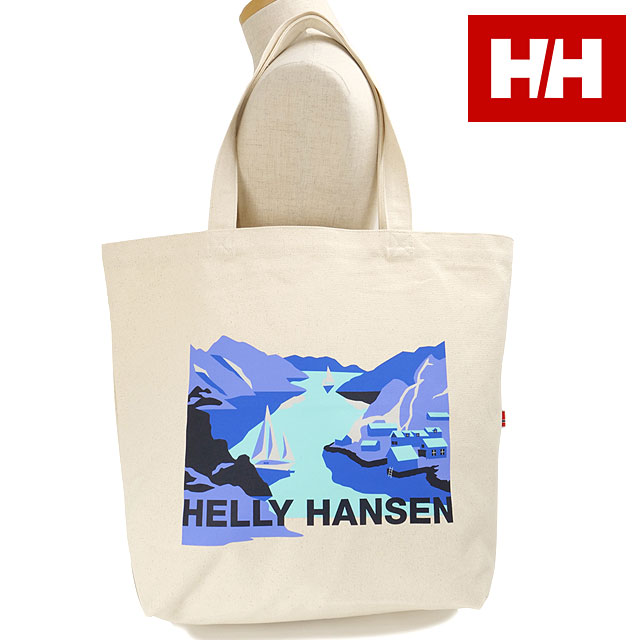 【30%OFF/SALE】ヘリーハンセン HELLY HANSEN オーガニックコットン ロゴトートバッグL [HY92320-S2 SS25] Organic Cotton Logo Tote L メンズ・レディース 鞄 肩掛け キャンバストート ランドスケープP2 【メール便配送】 正規取扱店【s】