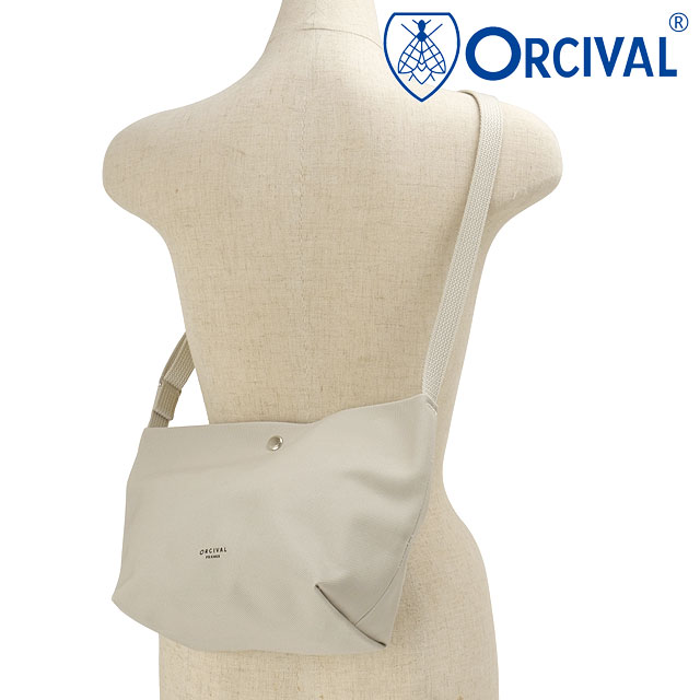 オーシバル ORCIVAL ショルダーポーチ ミディアム [OR-H0329-LCV SS25] SHOULDER POUCH MEDIUM 日本製 メンズ・レディースショルダーバッグ 中サイズ GREYISH-WHITE