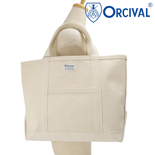 オーシバル ORCIVAL トートバッグ ミディアム [OR-H0284-KWC SS25] TOTE BAG MEDIUM メンズ・レディース 鞄 キャンバストート 中サイズ 帆布 ECRU 正規取扱店