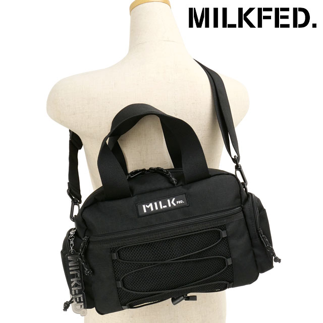 ミルクフェド MILKFED. デイリー ショルダーバッグ [103251053010] 6L DAILY SHOULDER BAG レディース 鞄 ハンドバッグ ワンショルダー BLACK 正規取扱店