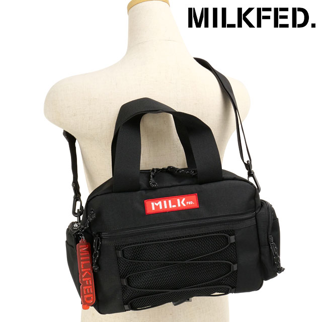 ミルクフェド MILKFED. デイリー ショルダーバッグ [103251053010] 6L DAILY SHOULDER BAG レディース 鞄 ハンドバッグ ワンショルダー BLACK 正規取扱店 ミルクフェド MILKFED. デイリー ショルダーバッグ [103251053010] 6L