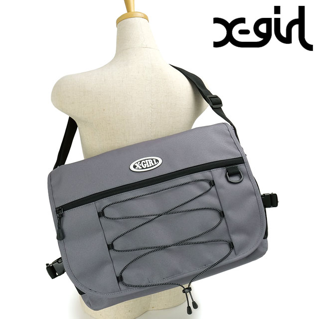 エックスガール X-girl オーバルロゴ バンジーコード