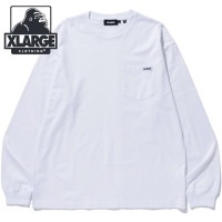 エクストララージ XLARGE スタンダードロゴ タグ ロングスリーブ ポケット Tシャツ [101251011008 SS25] STANDARD LOGO TAG L/S POCKET TEE メ