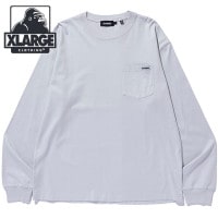エクストララージ XLARGE スタンダードロゴ タグ ロングスリーブ ポケット Tシャツ [101251011008 SS25] STANDARD LOGO TAG L/S POCKET TEE メ