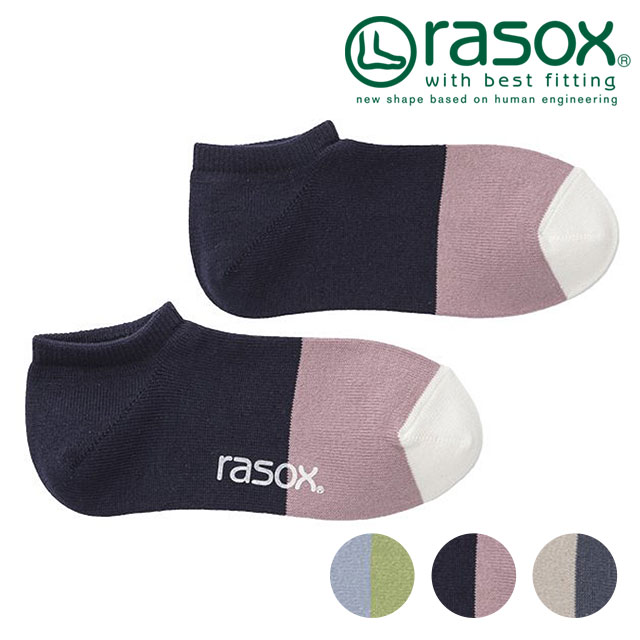 ラソックス rasox コットンリネン・スニーカー [CA191SN01 SS25] メンズ・レディース 靴下 日本製 くるぶしソックス 【メール便配送】 正規取扱店