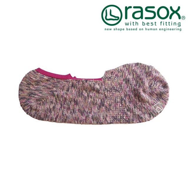 ラソックス rasox スプラッシュ・カバー [CA141CO01 SS25] メンズ・レディース 靴下 日本製 フットカバー スニーカーソックス グレイッシュピンク 【メール便配送】 正規取扱店