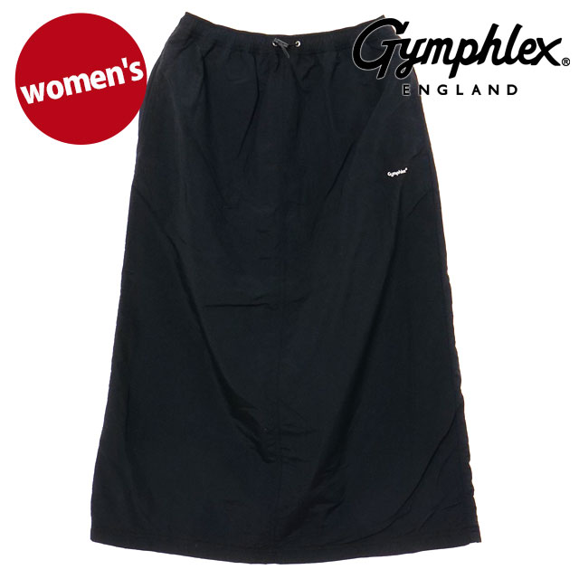 ジムフレックス Gymphlex イージースカート [#GY-F0054 NTR SS25] EASY SKIRT レディース スポーツファッション ボトムス 接触冷感 紫外線防止 撥水 透湿 BLACK(WHITE) 正規取扱店