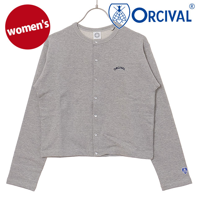 オーシバル ORCIVAL クルーネック カーディガン [OR-C0435-MAZ SS25] CREW NECK CARDIGAN レディース トップス 羽織り 長袖 コンパクト TOP-GREY 正規取扱店