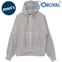 オーシバル ORCIVAL ジップフーディー [OR-C0427 SS25] ZIP HOODIE メンズ トップス スウェット ジップアップパーカー HEATHER-GREY 正規取扱店|ORCIV