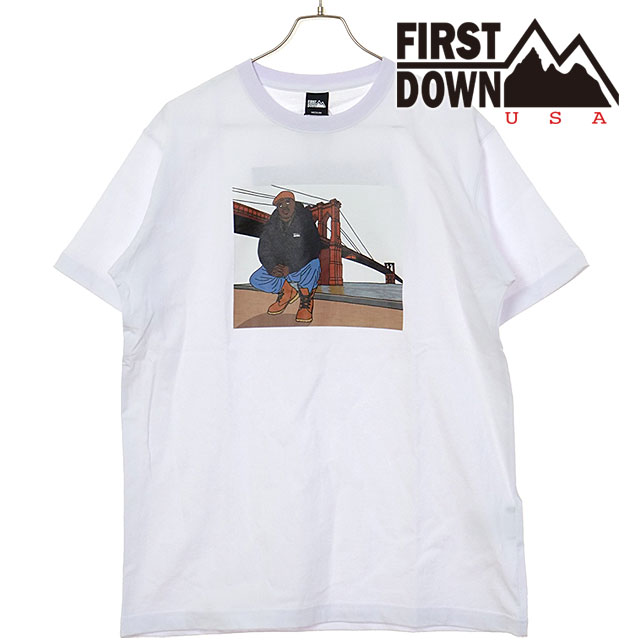 【SALE】ファーストダウン FIRST DOWN スプレッドラブ ショートスリーブTシャツ [F801101 SS25] FIRST DOWN × RISA Spread Love SS TEE メンズ トップス 半袖 コラボTシャツ WHITE 【メール便配送】 正規取扱店【ts】