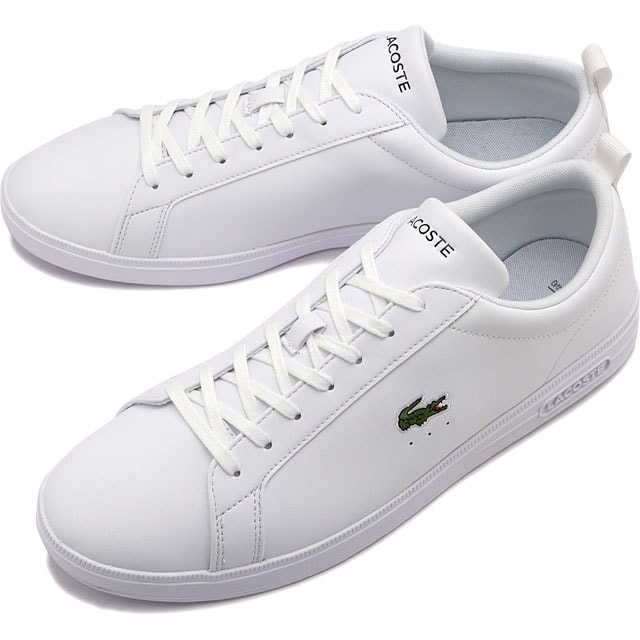 ラコステ コート ベース 224 1 SMA メンズ スニーカー シューズ 26 26.5 27 28 ホワイト/ダークグリーン LACOSTE COURT BASE 48SMA0112 ローカット レースアップ 紐 ひも コートシューズ 無地 白 WHT/DK GRN【箱アウトレット】sh2342 ラコステ LACOSTE スニーカー コート ベース 224 1 SMA [48SMA0112-21G