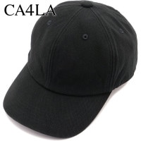 カシラ CA4LA ベースボールキャップ [ZKN02539 SS25] WASHABLE ZV 6P CAP12 メンズ・レディース 帽子 フリーサイズ BLACK 正規取扱店|CA4LA （カシラ