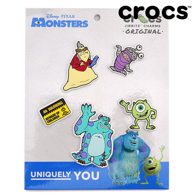 【30％OFF／SALE】クロックス crocs ジビッツチャーム モンスターズインク 5パック [10014921 SS25] JIBBITZ Monsters Inc 5Pack メンズ・レディース シューズアクセサリー カスタマイズ コラボ 【メール便配送】 正規取扱店【ts】