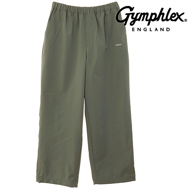 【SALE】ジムフレックス Gymphlex イージーストレートパンツ [#GY-E0264 PDC SS25] EASY STRAIGHT PANTS メンズ スポーツファッション ボトムス ストレッチ LT.OLIVE(WHITE) 正規取扱店【ts】【ts】