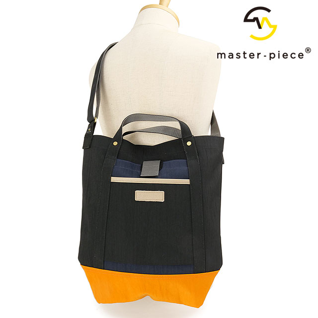 【ポイント10％】マスターピース master-piece ショルダーバッグ [02344-v2 SS25] link SHOULDER BAG メンズ・レディース 鞄 日本製 縦型ショルダー 通勤通学 BLACK-C 正規取扱店
