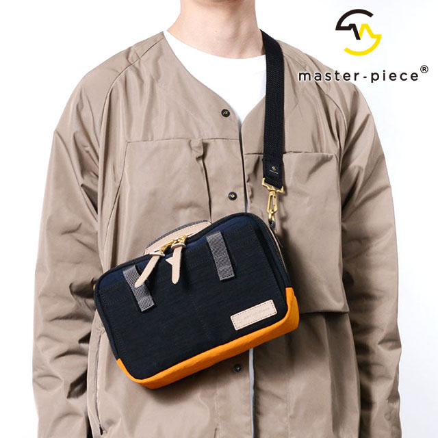【ポイント10％】マスターピース master-piece ショルダーバッグ [02347-v2 SS25] link SHOULDER BAG メンズ・レディース 鞄 日本製 BLACK-C 正規取扱店