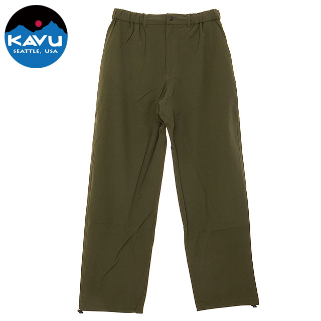 【30%OFF/SALE】カブー KAVU ベルビューパンツ [19822221 SS25] Bellevue Pants メンズ ボトムス ストレッチ素材 ロングパンツ 長ズボン Olive 正規取扱店【ts】