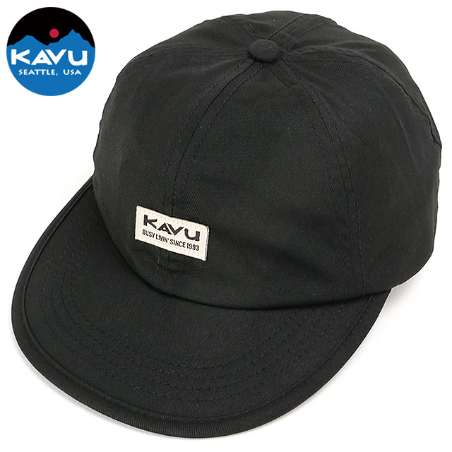 カブー KAVU バービュー キャップ [19811594 SS25] Barview Cap メンズ・レディース 帽子 フリーサイズ フラットバイザー アウトドア Black 正規取扱店