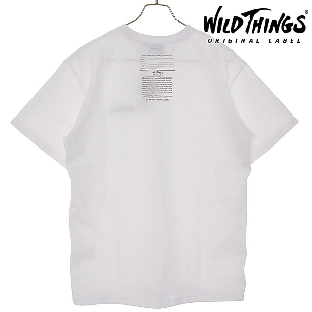 【30%OFF/SALE】ワイルドシングス WILD THINGS アーミータグ プリントTシャツ [WT25054KB SS25] ARMY TAG PRINT TEE メンズ トップス 半袖 アウトドア WHITE 【メール便配送】 正規取扱店【ts】