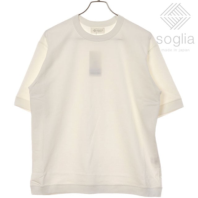 【SALE】ソリア Soglia ソフトテリー ハイゲージTシャツ [SS25] Soft terry high gauge T-shirt メンズ・レディース トップス 日本製 ショートスリーブ 半袖 White 【メール便配送】 正規取扱店【ts】【ts】